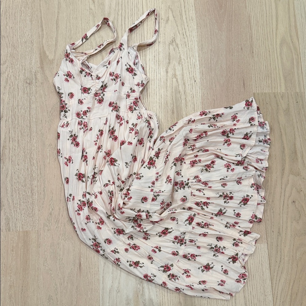 Vici Blush Pink Gathered dress